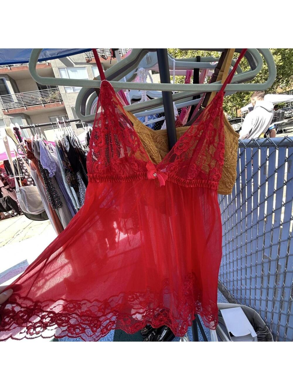 Women's Red Lingerie Dress